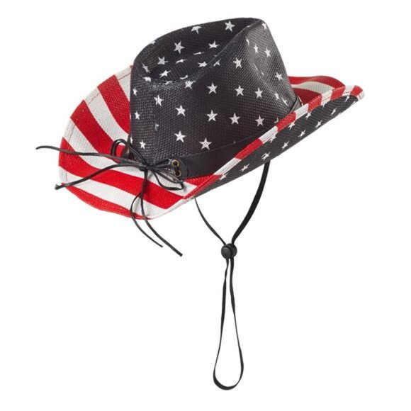 Western Star Pattern Cowboy Hat, Hand Wash Only